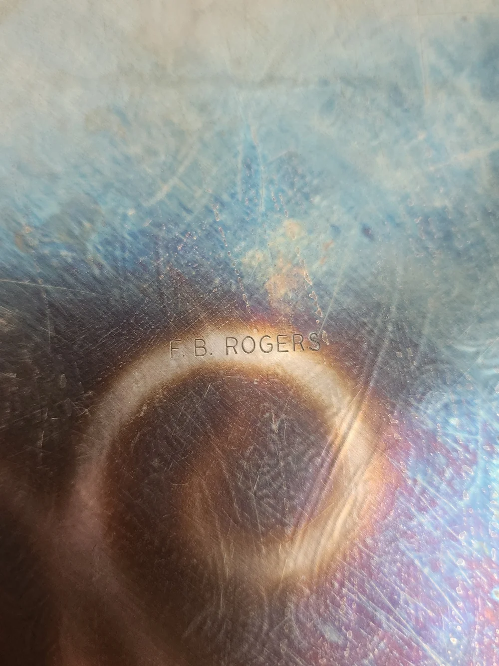 Vintage Rogers Decorative Silver Plated Tray - Tarnished Accent